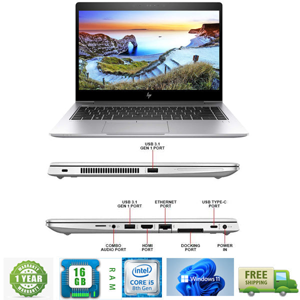 Restored HP EliteBook 840 G6 Laptop Computer 8th Gen Intel Core